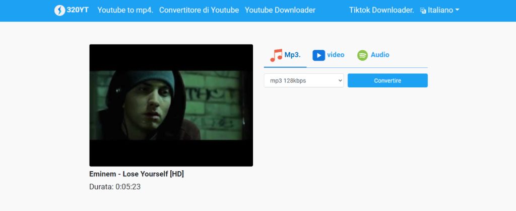 come convertire video youtube in mp3