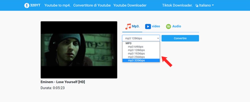 come convertire video youtube in mp3